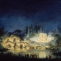 Fêtes de 1674, cinquième journée : feu d'artifice sur le canal de Versailles