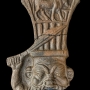Dieu Bès. Terre cuite. Époque ptolémaique, probablement IIIe ou IIe siècle av. J.-C., Thônis-Héracléion, Baie d'Aboukir, Égypte