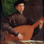 Francesco Salviati, Portrait d'un luthiste