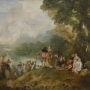 . Antoine Watteau, Pèlerinage à l’île de Cythère, 1717, huile sur toile, Paris, musée du Louvre © Musée du Louvre, Dist. RMN-GP / Angèle Dequier
