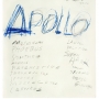Apollo, 1975 Pastel à l'huile et mine de plomb sur papier