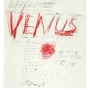 Venus, 1975 Pastel à l'huile, mine de plomb et collage sur papier