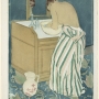 Mary Cassatt, Woman bathing (La Toilette), 1890-1891