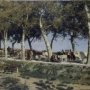 Federico Rossano, Marché aux bestiaux aux environs de Naples, 1873 © Collection particulière