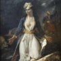 Eugène Delacroix, La Grèce sur les ruines de Missolonghi, Détail, 1826, huile sur toile, 213x142 cm. Achat de la ville en 1852