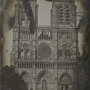 Façade occidentale de la cathédrale Notre-Dame de Paris avant restauration