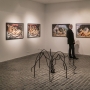 Zoulikha Bouabdellah, Nu I / Nu II, 2014 & L’araignée, 2013 Courtesy de l’artiste.  Vues d’exposition au 49 Nord 6 Est - Frac Lorraine, 2015 © Eric Chenal