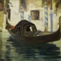 Alfred SMITH (1854-1936), La Gondole, 19e siècle