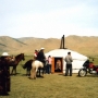 Yourte de nomades dans la vallée de l’Orkhon, Mongolie © Jeanne Menjoulet
