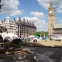 Campement de militants pacifistes à Parliament Square, Angleterre © David Holt