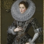 Juan Pantoja de la Cruz (1553-1608) - Portrait de Doña Ana de Velasco et Girón, duchesse de Bragance, de trois-quarts, en robe de cour - 1603