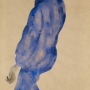 Egon Schiele (1890-1918) - Femme à la robe bleue - 1911