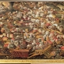 Bataille de Lépante Vénétie, 1571-1600. Huile sur toile. Fondazione Musei Civici di Venezia, Museo Correr, Venise, Italie.  © Photo Scala, Florence