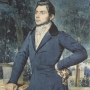Portrait de l’architecte Léon Vaudoyer (1803-1872) à Rome, Charles Gleyre, crayon, aquarelle et gouache sur papier, 1832.© Collection particulière