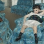 Mary Cassatt, Little Girl in Blue Armchair, 1878