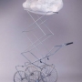 Françoise Coutant, Promenoir à nuages, 2003, métal, résine et papier ©Courtesy Galerie Dix9, Paris