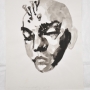 Philippe Vandenberg, 1994, La tête aux clous, Encre de Chine sur papier, 56 x 42 cm.jpg