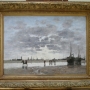 Eugène BOUDIN Berck : le retour des barques