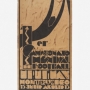 16 - Guillermo Laborde, affiche officielle du match d'ouverture de la Coupe Du Monde 1930 entre la France et le Mexique, dans l'Estadio De Los Pocitos de Montevideo, Uruguay Mucem © Mucem/Yves Inchierman 