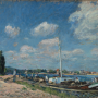 Alfred Sisley (1839-1899), Le Déchargement des péniches à Billancourt, 1877