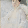 Eva González (1849-1883), La Convalescente. Portrait de femme en blanc, 1877-1878