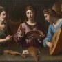 An veduto Grama ca, Sainte Cécile et deux anges musiciens, vers 1615