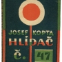 Josef Čapek, couverture pour Hlídačč. 47 (Le veilleur n°47) de Josef Kopta, éd. Čin, Prague, 1929