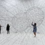 Tomás  Saraceno,  ON  AIR,  solo  exhibition  at  Palais  de  Tokyo,  Paris,  2018,  curated  by  Rebecca  Lamarche-Vadel.    Courtesy  the  artist;  Andersen’s,  Copenhagen;  Esther  Schipper,  Berlin;  Pinksummer  Contemporary  Art,  Genoa;  Ruth  Benza