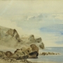 Eugène Delacroix, Falaises à Dieppe, 1834