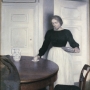 Vilhelm Hammershøi, Interiorr, Strandgade, 1899, huile sur toile, 66 x 54 cm Ambassador John L. Loeb Jr. Danish Art Collection © TX0006154704, registered March 22, 2005