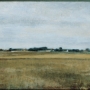 Vilhelm Hammershøi, Paysage de Virum près de Frederiksdal, été, vers 1889, huile sur toile, 26 x 45 cm Ambassador John L. Loeb Jr. Danish Art Collection © TX0006154704, registered March 22, 2005