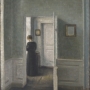 Vilhelm Hammershoi (1864-1916), Intérieur avec une femme debout, huile sur toile, 67,5 x 54,3 cm Ambassador John L. Loeb Jr. Danish Art Collection © TX0006154704, registered March 22, 2005