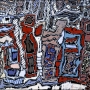 Jean Dubuffet, Paris plaisir, oct. 1962, gouache avec pièces rapportées, collées sur papier, Paris, 67 x 81 cm. Musée des Arts décoratifs, Paris © MAD, Paris - Laurent Sully Jaulmes © Adagp, Paris 2019