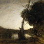 Camille Corot.  L’Étoile du berger. France, 1864. Huile sur toile, 130 × 163 cm.  Musée des Augustins, Toulouse © Mairie de Toulouse, Musée des Augustins,  photo : Daniel Martin