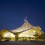 Chantier du Centre Pompidou-Metz de nuit