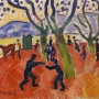 Raoul Dufy, Joueurs de boules à l'Estaque, 1908, huile sur toile, 37,5 x 45,7 cm, Private Collection, USA ©ADAGP, Paris 2013