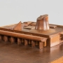 Chandigarh, Palais de l'Assemblée, Le Corbusier, maquette en bois, 1,015x0,86x0,31m ©Fondation Le Corbusier/ADAGP, Paris 2013