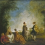 Antoine Watteau, La Proposition embarrassante, 1716 