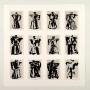 William Kentridge, Universal Archive (Twelve Coffee Pots), 2011, Linogravure imprimée sur pages d’encyclopédie trouvée, contrecollées sur papier Arches, 105 x 103.5 cm. Galerie Marian Goodman.  Courtesy de l’artiste et Marian Goodman Gallery  © William Ke