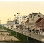 Kaiserstrasse, Norderney (Basse-Saxe, Allemagne). Photochrome, vers 1890-1900. © Retrieved from the Library of Congress