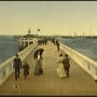 Estacade, Ostende (Flandre Occidentale, Belgique). Photochrome, vers 1890-1900. © Retrieved from the Library of Congress