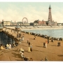 From North Pier, Blackpool (Lancashire, Royaume-Uni). Photochrome, vers 1890-1910. © Retrieved from the Library of Congress