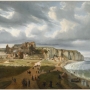 Vue de la plage de Dieppe, Édouard Jean-Marie Hostein (1804-1889), huile sur toile, 1854.© Ville de Dieppe, Musée, cliché B. Legros