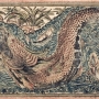 Jonas et la baleine Rashîd al-Dîn, Jami al-tawarikh (Histoire universelle), Tabriz, Iran, 1314-1315. Encre, aquarelle, argent et or sur papier. The Nasser David Khalili Collection, Londres, Angleterre.  © Nour Foundation. Courtesy of the Khalili Family Tr