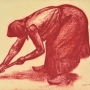 Femme cueillant une fleur, 1912, Georges Dorignac