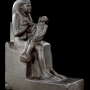 Statuette d’Isis allaitant Horus dédiée pour Aménardis, Adoratrice du dieu