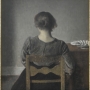 Vilhelm Hammershøi, Hvile dit aussi Repos, 1905, huile sur toile, 49,5 x 46,5 cm.  Paris, musée d'Orsay, achat avec la participation de Philippe Meyer, 1996 Photo © RMN-Grand Palais (musée d'Orsay) / René-Gabriel Ojéda