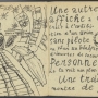 Jean Paulhan (texte), Jean Dubuffet (calligraphie et dessins), La Métromanie ou les Dessous de la capitale (pages 22-23), Paris, chez les auteurs, 1950 21 x 21 cm. Collection Fondation Dubuffet, Paris © Fondation Dubuffet, Paris © Adagp, Paris 2019