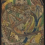 Adolf Wölfli, sans titre (Le grand chemin de fer du ravin de la colère), 1911, crayon de couleur et mine de plomb sur papier, 50 x 37,5 cm. Collection de l’Art Brut, Lausanne © Olivier Laffely, Atelier de numérisation – Ville de Lausanne