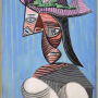Picasso, Buste de femme au chapeau rayé, 3 juin 1939